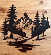 Deko Natur Wand Bild Berge See