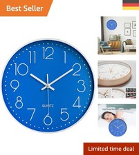 Präzise 30cm Wanduhr Blau –