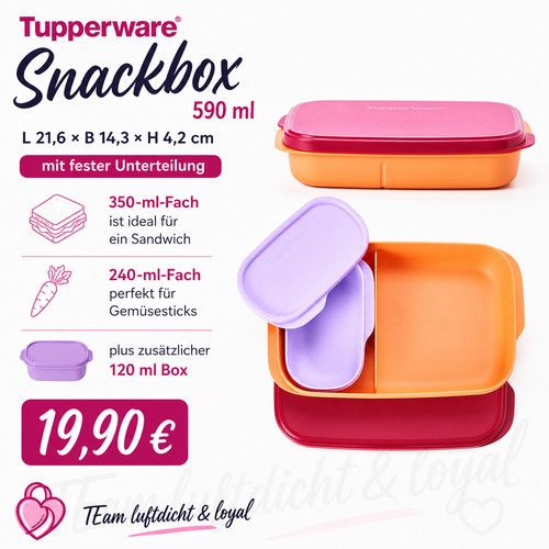 Tupperware eco snackbox - tupperware, eco+