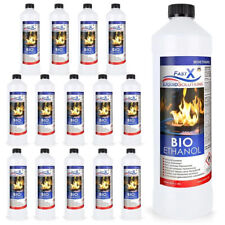 Bioethanol 100% Premium für Bio Alkohol für Kamin 15 x 1 Liter