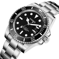 PARNIS Saphirglas 21 Steine Miyota Herren 40mm Automatische Armbanduhren Uhren