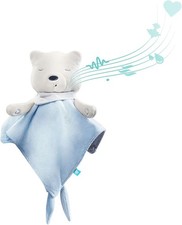 myHummy Schlafhilfe Baby Doudou Basic Blau Weiß Rauschen Baby beruhigend