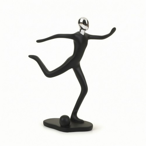 Skulptur mit chromkopf - skulptur,