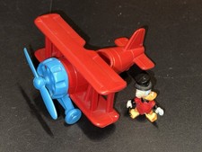 Maxi Ei Walt Disney 1990 Onkel Dagobert mit Propellerflugzeug TOP