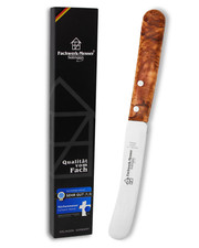 Fachwerk Frühstücksmesser Olivenholz Brötchenmesser Buckelsmesser Solingen