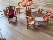 Goki Puppenhaus Gartenmöbel 22 teilig
