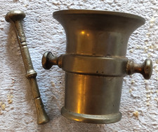 Schwerer Messing Mörser mit