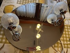 Badspiegel Schminkspiegel Oval 50x60cm mit Beleuchtung Retro Badezimmerspiegel