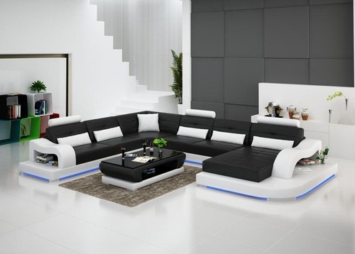 Ledersofa couch wohnlandschaft - ledersofa,