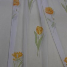 Gardinenstoff weiß bedruckt