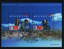 Schweiz Block 35 gestempelt Fahrrad Velo