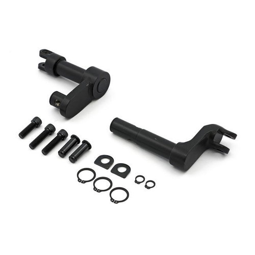 Fußrastenadapter schwarz - schwarz, 2"