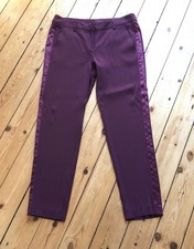 * Atos Lombardini edle Hose weinrot bordeaux dt. Gr. 38/40 Galonstreifen *