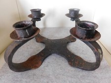 Antiker Kerzenständer Schmiedeeisen 4-Armig , Advent, Eisenschmiedearbeit 30er
