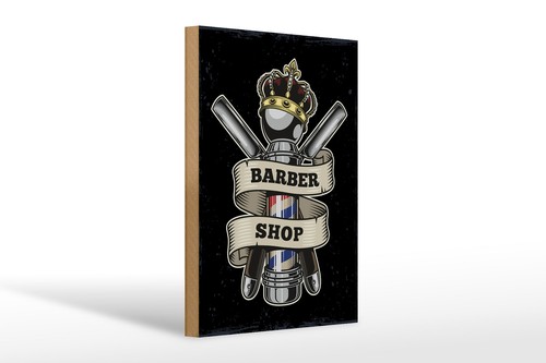 Holzschild spruch barbershop - holzschild,