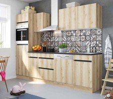 Küchenblock Kaya mit Elektrogeräten 270 cm in Wildeiche Nachbildung