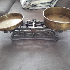 Antike Waage/Balkenwaage/Küchenwaage/gusseisen