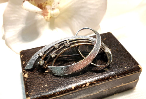 Vintage silber brosche 925 - brosche,