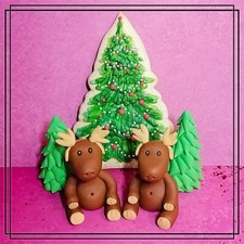 Hirsch Tannenbaum Tortenfigur