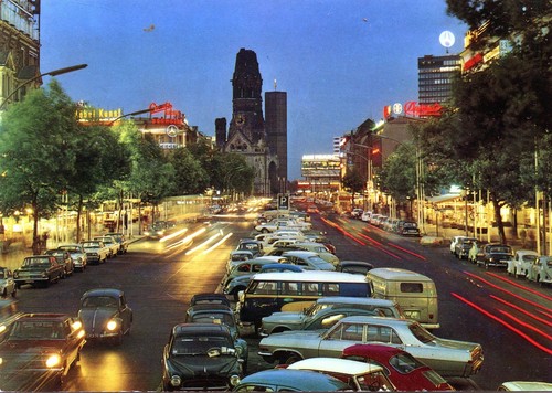 Berlin kurfürstendamm vw - ak, berlin,kurfürstendamm,