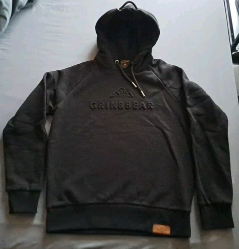 Grin bear hoodie sweater - grin,