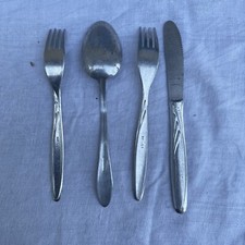 4 x DDR ALU BESTECK Messer 2x  Gabel Löffel
