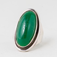 Ring Grüner Stein 925er