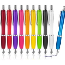 Vielseitige Ergonomische Kugelschreiber in 10 Farben –  für Büro & Schule