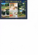 1 x AK color, Mehrbildkarte, "Bad Brambach", gelaufen, B4