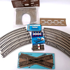 Märklin H0 Gleise Weiche Kreuzung Stellpult Faller Tunnel Brücke Zubehör Set