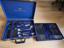 Carl Schmidt Sohn Solingen Besteck 23/24 Karat hartvergoldet OLYMPIA – 57-teilig