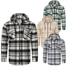 Rock Creek Herren Hemd Flanellhemd Kapuzenjacke Karohemd Holzfällerhemd H-335 