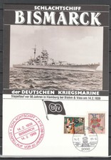Geb 81) Schiffe: BISMARCK, Schlachtschiff der deutschen Kriegsmarine ! 2 Scans !