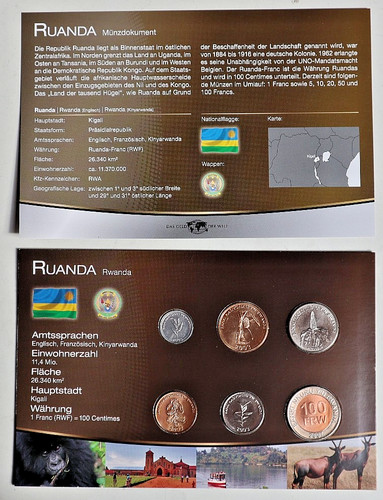 Ruanda kms kursmünzensatz - kms,