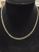 Designer Kette Tricolor Silber