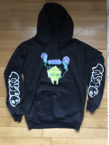Doom hoodie schwarz rap - mf,