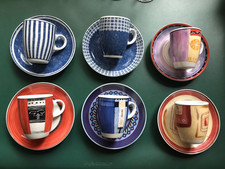 "Seltmann Weiden" Espressotassen 6x mit Unterteller, hochwertig / SAMMELN