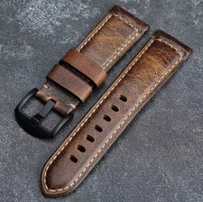 Leder Uhrenarmband Vintage Ölwachsleder Uhrband Ersatzband 18–26 mm Lederarmband