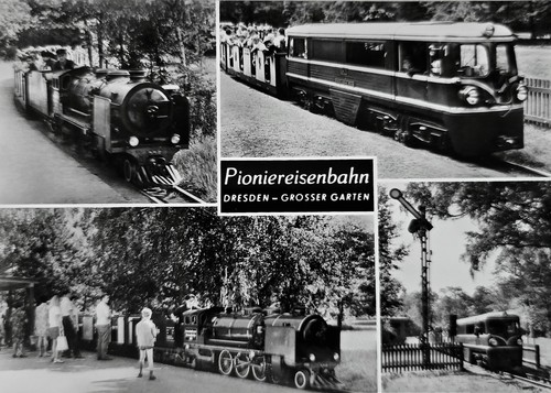 Dresden pioniereisenbahn - ak,