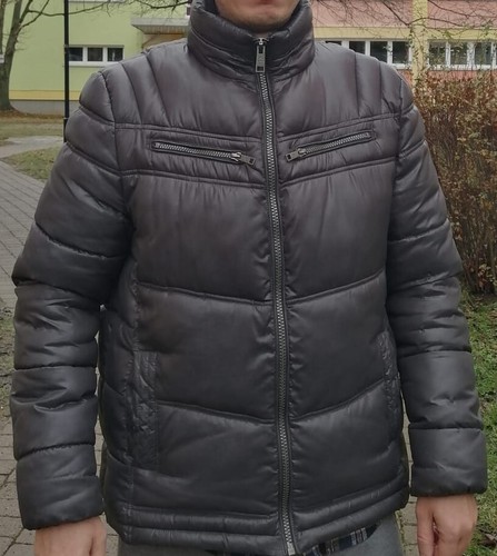 Herren winterjacke grau - winterjacke, –