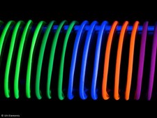 Naturfaserschnur Set 3,5mm 5x5m (0,64€/m) Leuchtschnur Neon Schwarzlicht Deko Uv