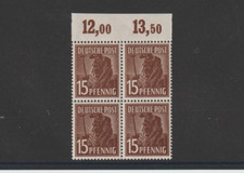 All. Besetzung 948 aa POR 15 Pfg postfrisch 4er-Block Farbe: ARGE farbgeprüft