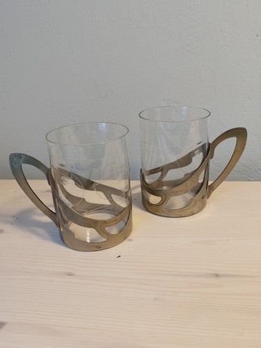 Jugendstil teeglashalter echt - teeglashalter,