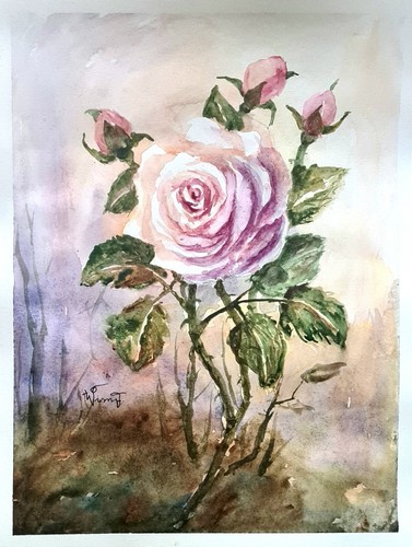 Aquarellbild original 27x35 - aquarellbild,