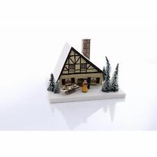 Lichterhaus Schneewittchenhaus LxBxH 29x24x20cm NEU Haus Karton Pappe Seiffen