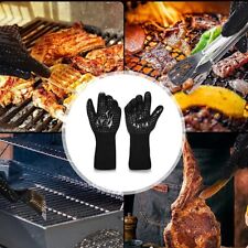 BBQ Handschuhe Grillhandschuhe Hitzebeständig 800°C Feuerfeste Ofenhandschuhe