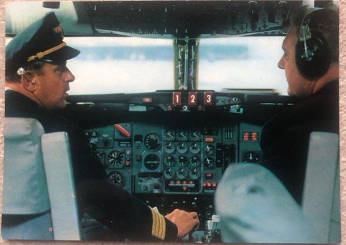 Flugzeug postkarte boeing 727 - postkarte,