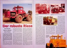 Schlepper Post 02/2001 Kirovets K 700 in einer seltenen Vorstellung auf 4 Seiten