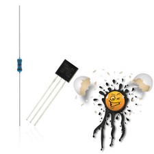 Ds18b20 4k7 1 wire - +, 1-wire