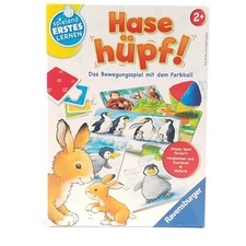 Hase hüpf! Ravensburger Lern- und Bewegungsspiel ab 2 Jahren 1–4 Spieler